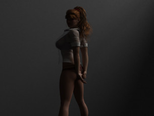 Картинка 3д+графика люди+ people фон взгляд девушка