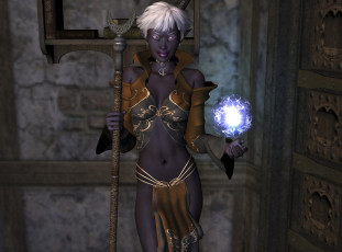 Картинка 3д+графика эльфы+ elves фон взгляд эльфийка