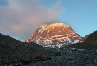 Картинка тибет +кайлас природа горы гора вершина снег паломничество кайлас вид
