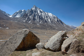 Картинка тибет +долина+реки+дзонг-Чу природа горы река паломничество долина