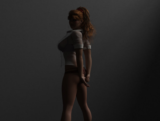 Обои картинки фото 3д графика, люди , people, фон, взгляд, девушка