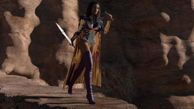 Обои картинки фото 3д графика, амазонки , amazon, оружие, фон, взгляд, девушка