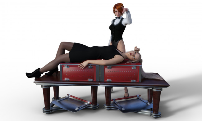 Обои картинки фото 3д графика, люди , people, девушки, взгляд, фон