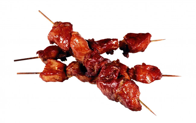 Обои картинки фото еда, шашлык,  барбекю, мясо