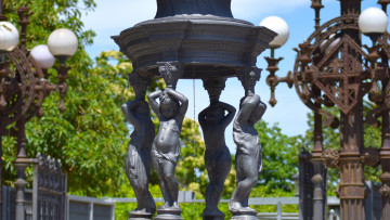 Картинка барселона разное садовые+и+парковые+скульптуры вода