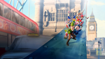 Картинка мультфильмы gnomeo+&+juliet +sherlock+gnomes juliet sherlock gnomes gnomeo