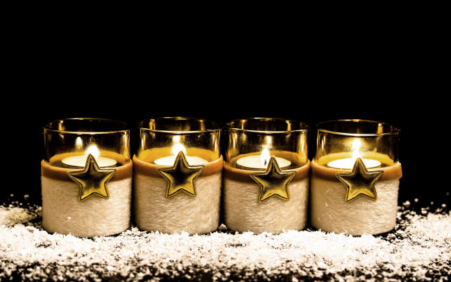 Обои картинки фото разное, свечи, огоньки