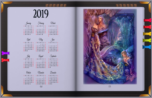 Обои картинки фото календари, фэнтези, зеркало, женщина, отражение