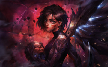 Картинка рисованное кино арт the alita battle angel