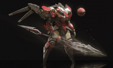 Картинка фэнтези роботы +киборги +механизмы робот оружие шар