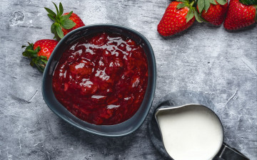 Картинка еда мёд +варенье +повидло +джем молоко варенье клубника