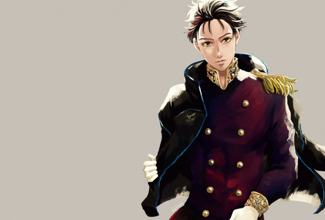 Обои картинки фото аниме, yuri on ice, юрий, на, льду