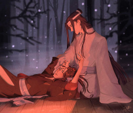 Картинка аниме mo+dao+zu+shi лань ванцзи вэй усянь