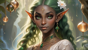 Картинка фэнтези эльфы нейросети графика нейроарт ai art нейронные сети рисунки нейро искусство нейрографика graphics neuroart neural networks drawings neuro neurography