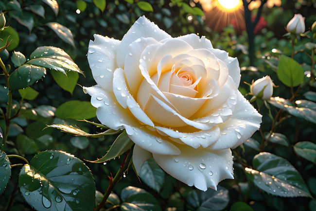 Обои картинки фото 3д графика, цветы , flowers, роза, капли, макро