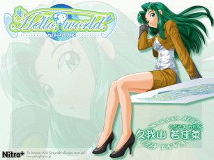 обоя аниме, hello, world