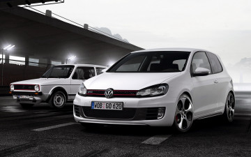 Картинка volkswagen golf gti автомобили