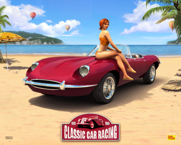 Обои картинки фото classic, car, racing, видео, игры