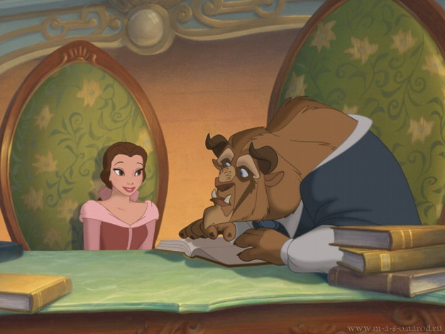 Обои картинки фото мультфильмы, beauty, and, the, beast