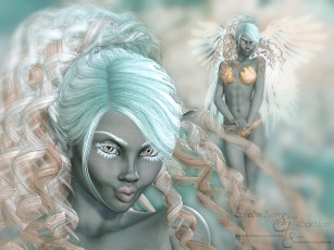 Картинка 3д графика creatures существа лицо