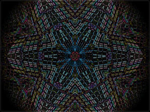 Картинка 3д графика fractal фракталы узор цвета