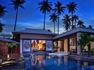 Картинка города здания дома вечер