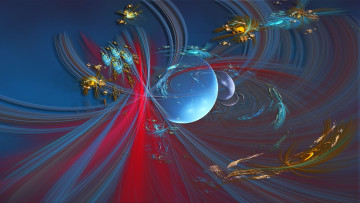 Картинка 3д графика fractal фракталы рисунок цвета