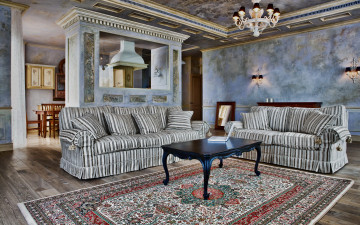 Картинка интерьер гостиная диваны