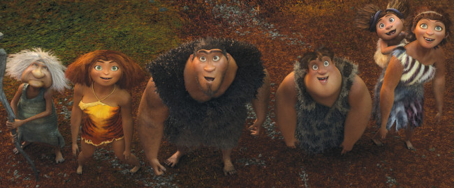 Обои картинки фото мультфильмы, the, croods, семейка