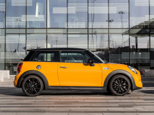 Картинка автомобили mini cooper s желтый 2014г f56 uk-spec