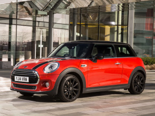 Картинка автомобили mini красный 2014 uk-spec f56 cooper d