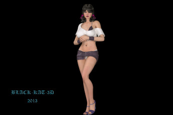 Картинка 3д+графика people+ люди девушка взгляд