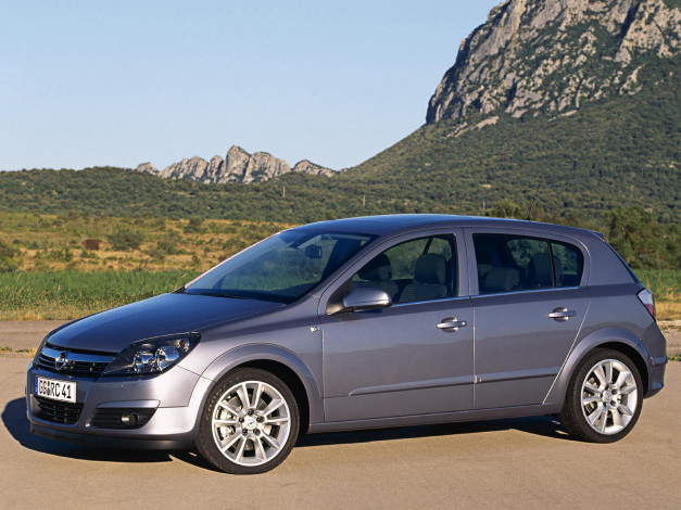 Обои картинки фото автомобили, opel, 2004, h, hatchback, astra