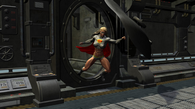 Обои картинки фото 3д графика, fantasy , фантазия, супермен