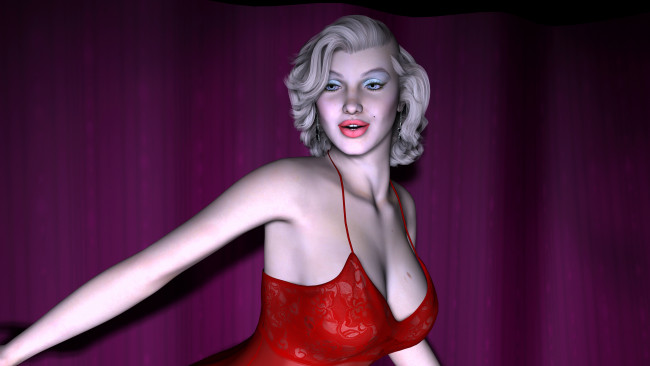 Обои картинки фото 3д графика, people , люди, улыбка, взгляд, девушка