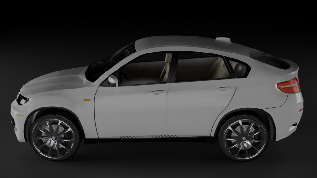 Обои картинки фото автомобили, 3д, фон, x6, bmw