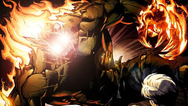 Обои картинки фото рисованные, комиксы, огонь