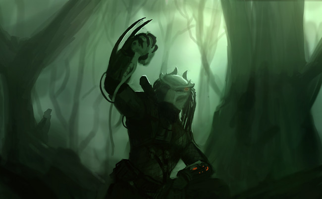 Обои картинки фото хищник, фэнтези, существа, инопланетянин, пришелец, alien, predator