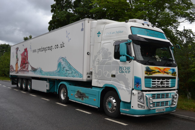 Обои картинки фото volvo fh globetrotte, автомобили, volvo trucks , выставка, улица, volvo, aktiebolaget, легковые, швеция, грузовые