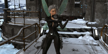 Картинка 3д+графика эльфы+ elves оружие фон взгляд фея