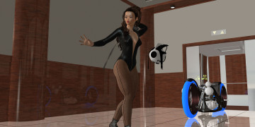 Картинка 3д+графика люди+ people фон взгляд девушка