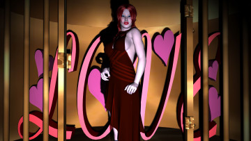 Картинка 3д+графика люди+ people фон взгляд девушка