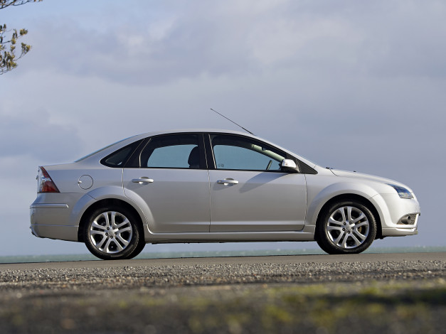 Обои картинки фото автомобили, ford, au-spec, sedan, focus, серый