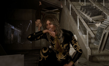 Картинка 3д+графика фантазия+ fantasy девушка взгляд фон троль