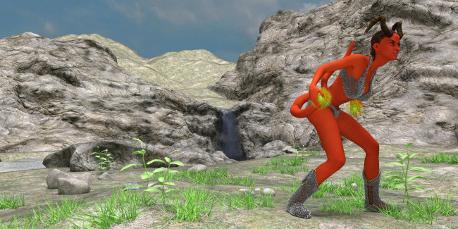 Обои картинки фото 3д графика, существа , creatures, халк, взгляд, фон, природа