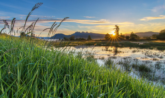 Обои картинки фото природа, восходы, закаты, рассвет