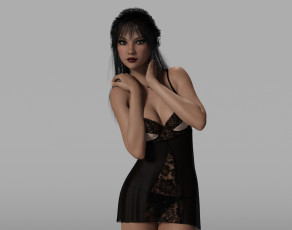 Картинка 3д+графика люди+ people девушка взгляд фон