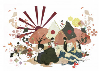 Картинка аниме hetalia +axis+powers парни