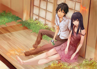 Картинка аниме kimi+ni+todoke двое