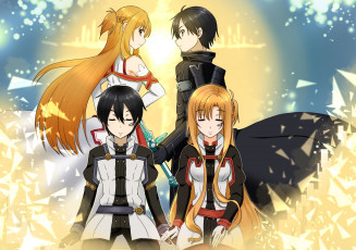 Картинка аниме sword+art+online asuna light novel kirigaya kazuto sword art online blade ken kenjutsu kob manga bishojo asiatic asian love kirito oriental